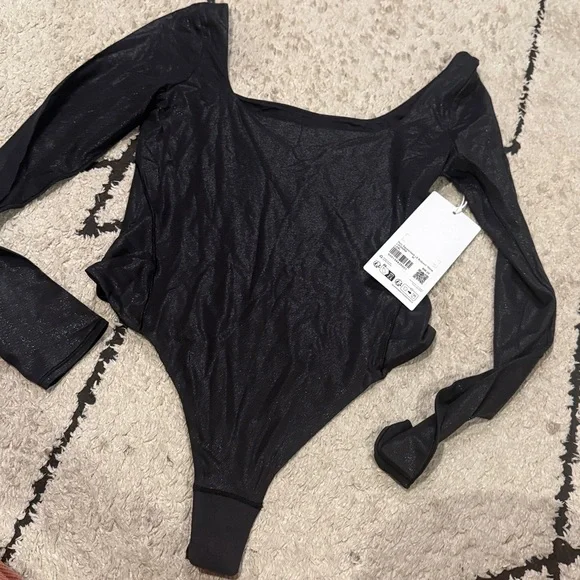 Lululemon nulu square neck longsleeve bodysuit shine  Long Sleeve Bodysuit m new - Picture 3 of 5